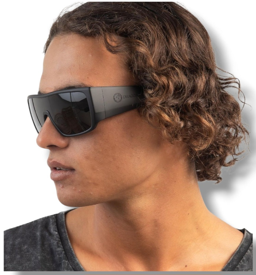 Lente DRAGON Dr Rocker Matte black grey Polarizado