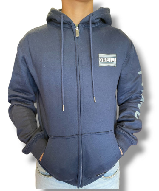 Polera ONEILL W25 C/Capucha blue c/cierre