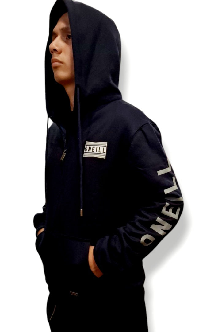 Polera ONEILL W25 C/Capucha blue c/cierre