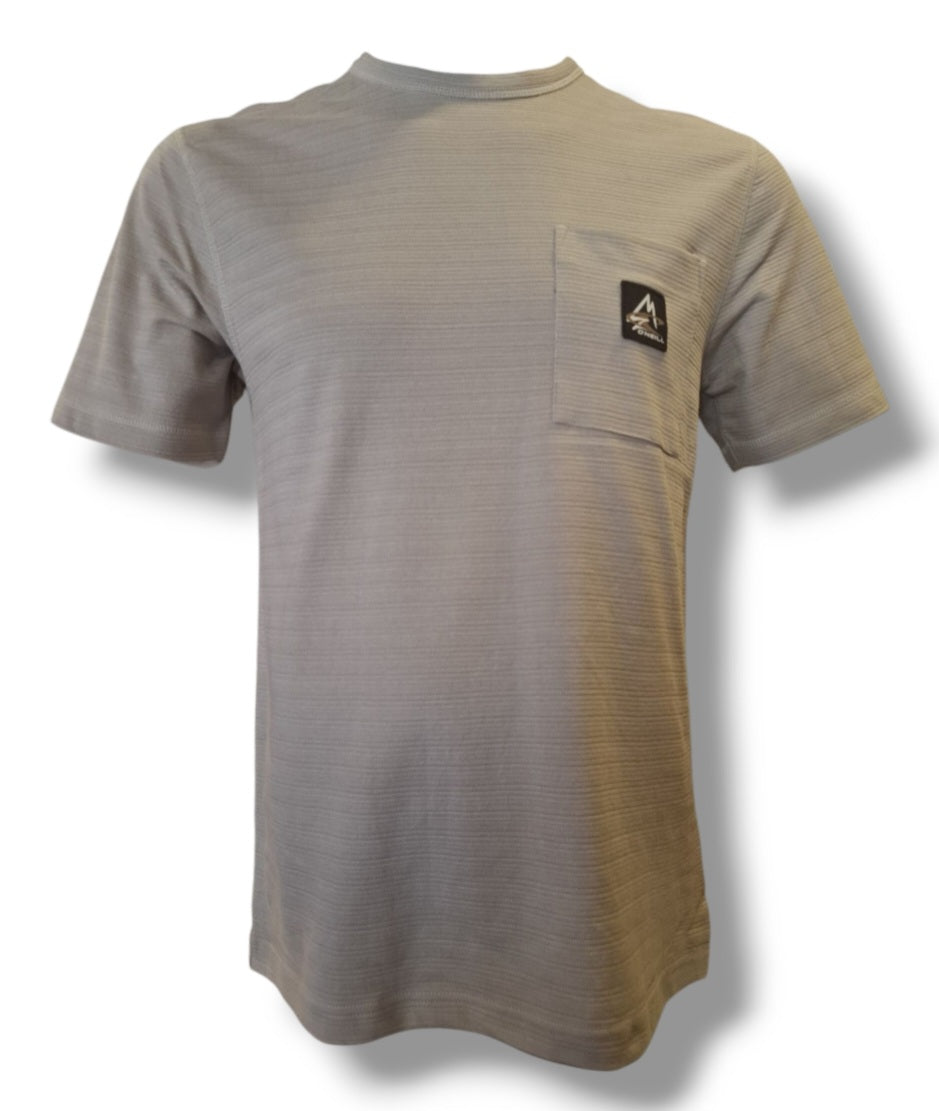 Polo ONEILL W25 Imp. Listado stone c/bolsillo