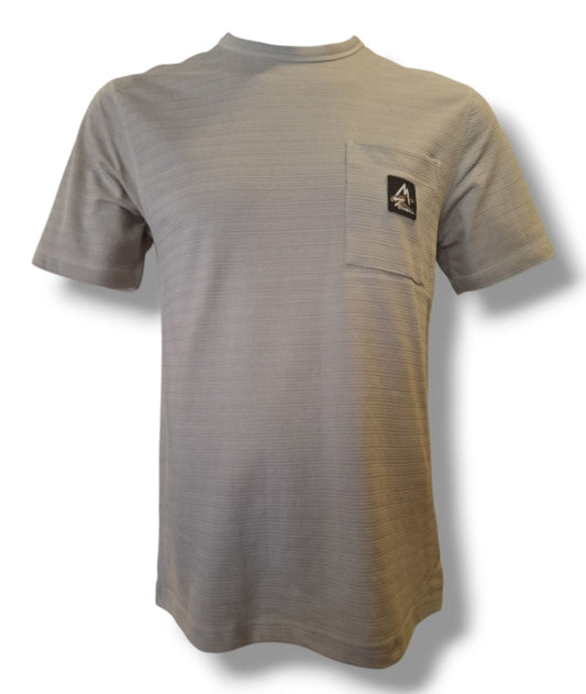 Polo ONEILL W25 Imp. Listado stone c/bolsillo