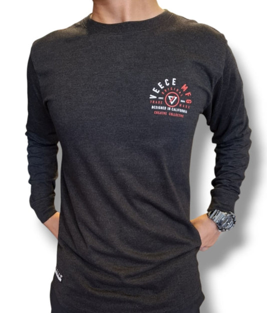 Polo Manga Larga VEECE graphite