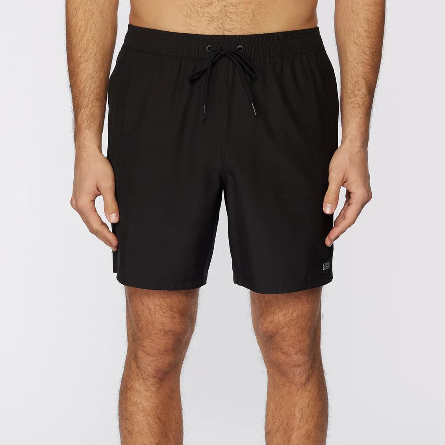 ROPA DE BAÑO HOMBRE - LENNOX HERMOSA SOLID VOLLEY 17 - BLACK - VE26