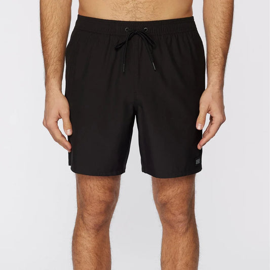 ROPA DE BAÑO HOMBRE - LENNOX HERMOSA SOLID VOLLEY 17 - BLACK - VE26