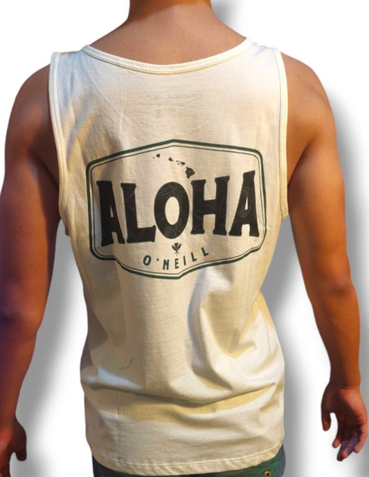 BIVIDI ONEILL25- BIG ALOHA TANK - POWDER WHITE