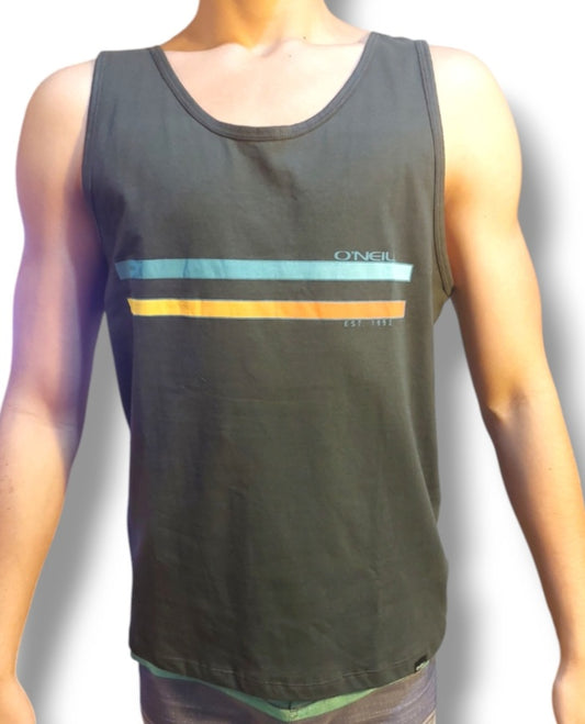 BIVIDI ONEILL25 - COMP STRIPE TANK - RAVEN