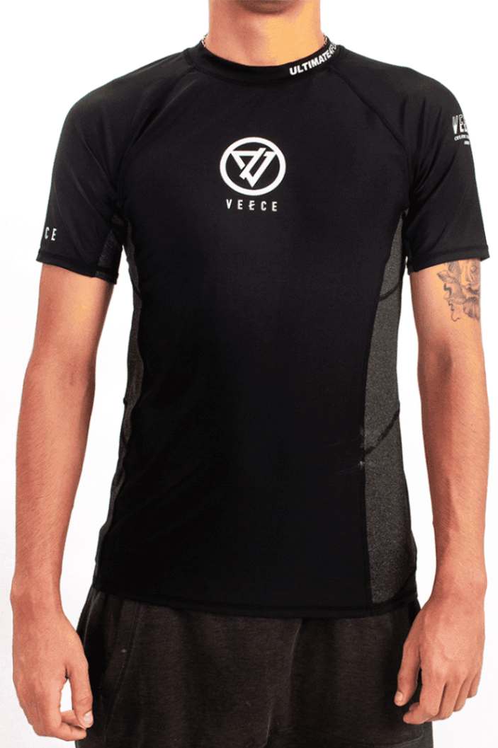 LICRA VEECE NEGRA HOMBRE - MANGA CORTA