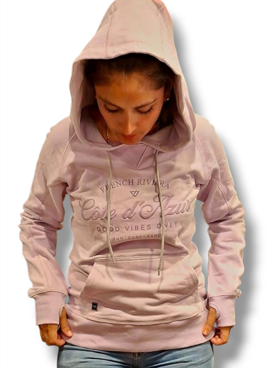 Polera VEECE Dama C/Capucha Lila