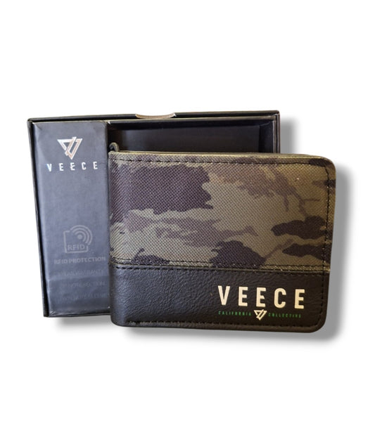 Billetera VEECE Camuflado P.U. Tipo cuero