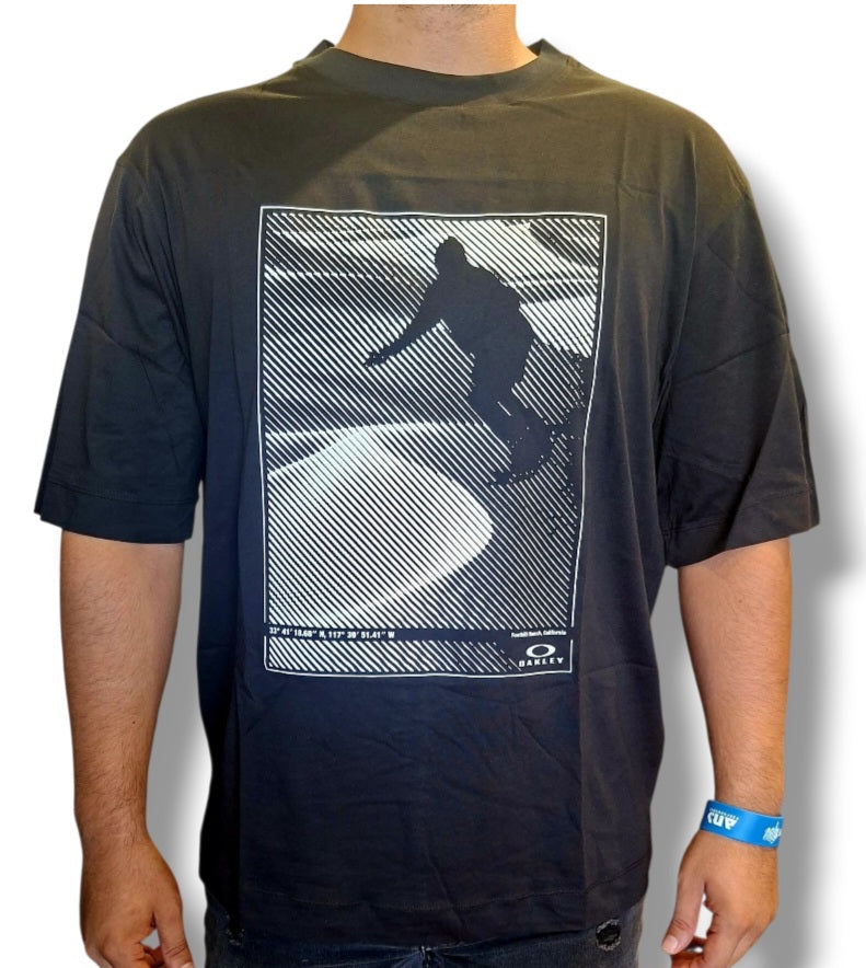 POLO OAKLEY SANDBOARD TEE PITCH BLACK 021