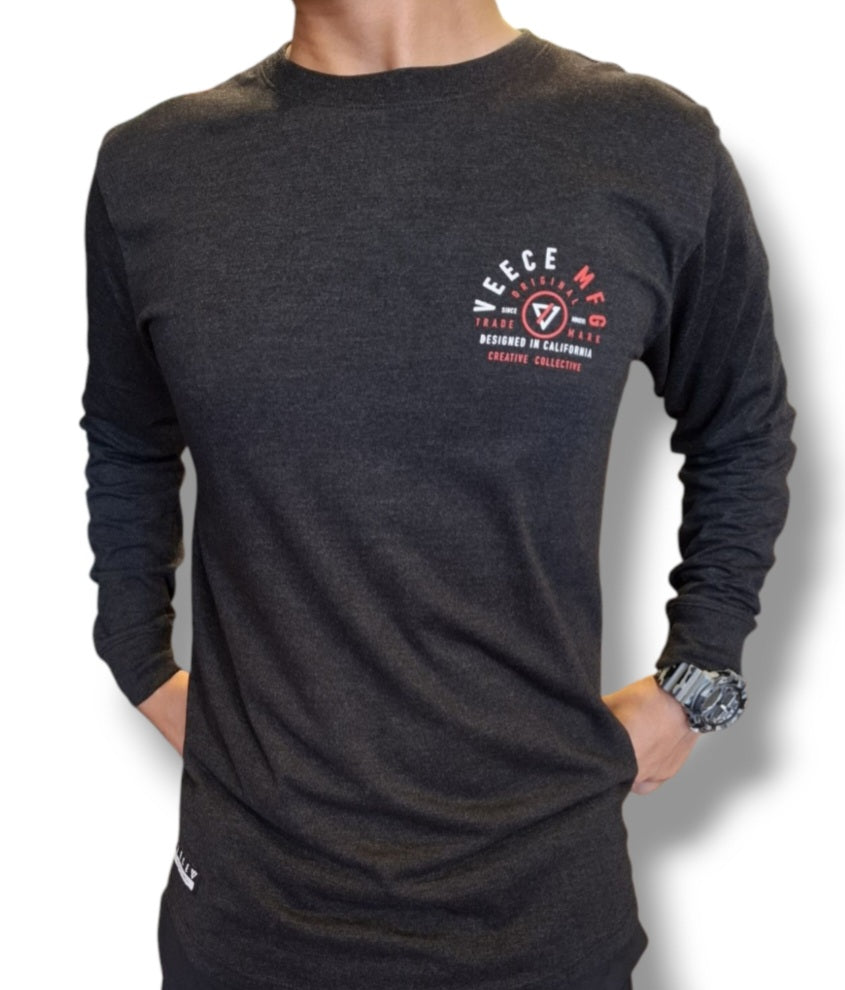 Polo Manga Larga VEECE graphite